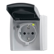 Busch-Jaeger FI-SCHUKOMAT prise de courant gris AP IP44 3120 EWB-53-1