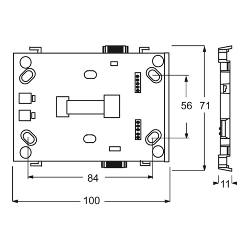 Busch-Jaeger Grundträger 1fach 6346/10-101