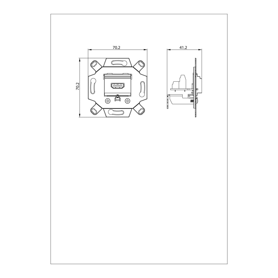 Busch-Jaeger HDMI-Anschlussdose alpinweiß 0261/32