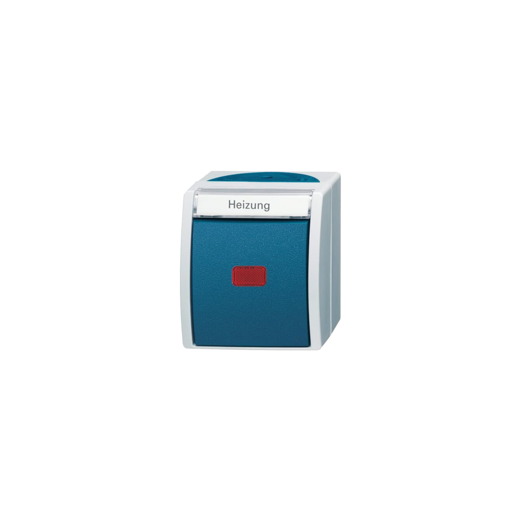Busch-Jaeger Heiz.Notschalter AP, m.Namensschild 2601/6 SKWNH-53