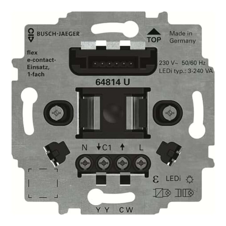 Busch-Jaeger Insert de contact E 1 module 64814 U