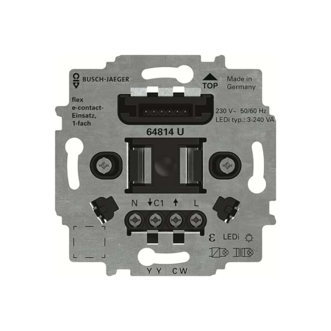 Busch-Jaeger Insert de contact E 1 module 64814 U