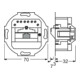 Busch-Jaeger Insert d’encastrement UAE 1x8 pôles 0213