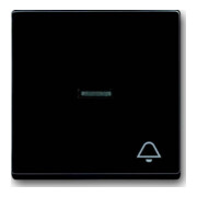 Busch-Jaeger Interrupteur anthracite avec symbole sonnette 1789 KI-81-1