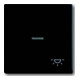 Busch-Jaeger Interrupteur basculant noir mat avec symbole lumière 1789 LI-885
