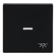 Busch-Jaeger Interrupteur basculant noir mat avec symbole lumière 1789 LI-885-3