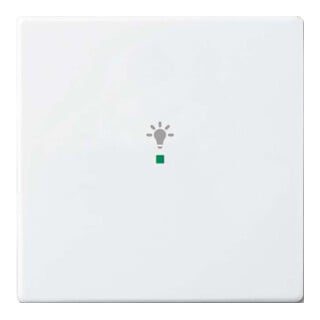 Busch-Jaeger Interrupteur bascule 1 module, symbole lumière blanc studio 6231-10-84