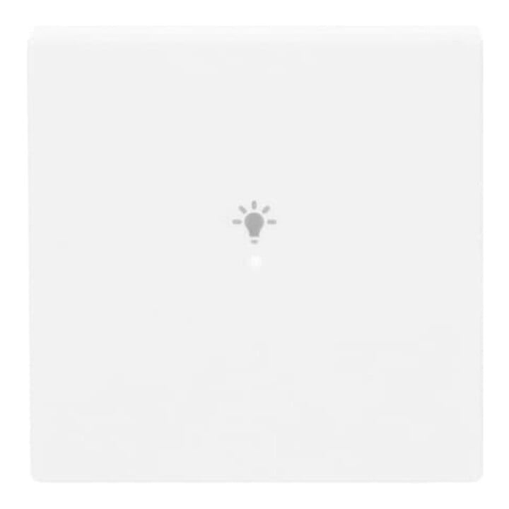 Busch-Jaeger Interrupteur bascule 1 module, symbole lumière blanc studio 6231-10-84