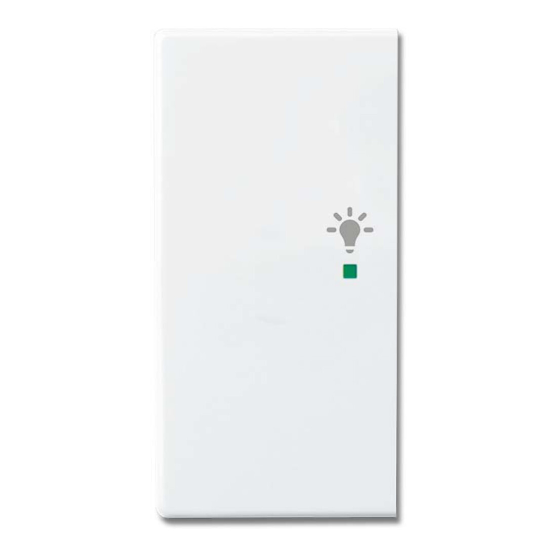 Busch-Jaeger Interrupteur bascule 2-f gauche, symbole lumière blanc studio 6231-21-84