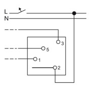 Busch-Jaeger Interrupteur rotatif à 3 positions avec position zéro 2710 U-4