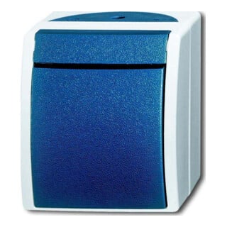 Busch-Jaeger Interrupteur unipolaire 2p. AP 2601/2 W-53