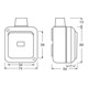 Busch-Jaeger Interrupteur va-et-vient AP 2601/6 WDI