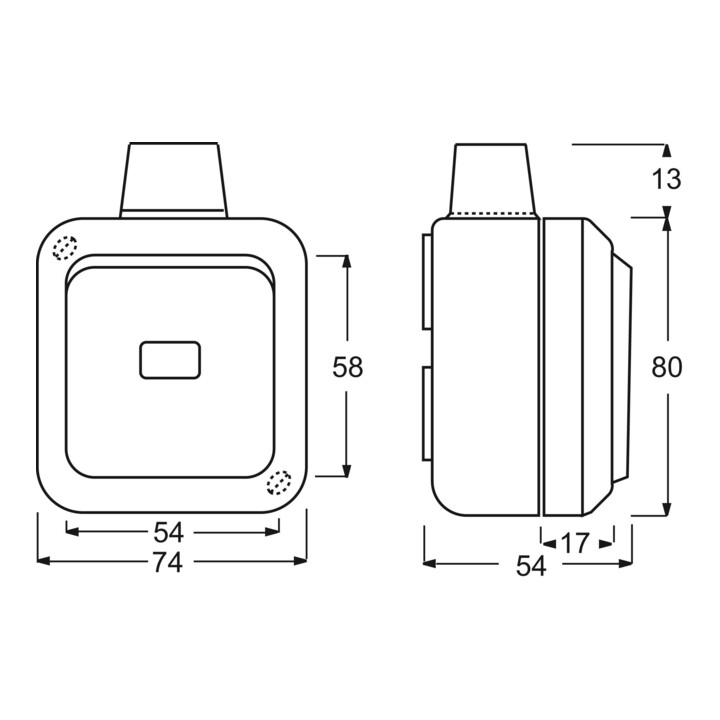 Busch-Jaeger Interrupteur va-et-vient AP 2601/6 WDI