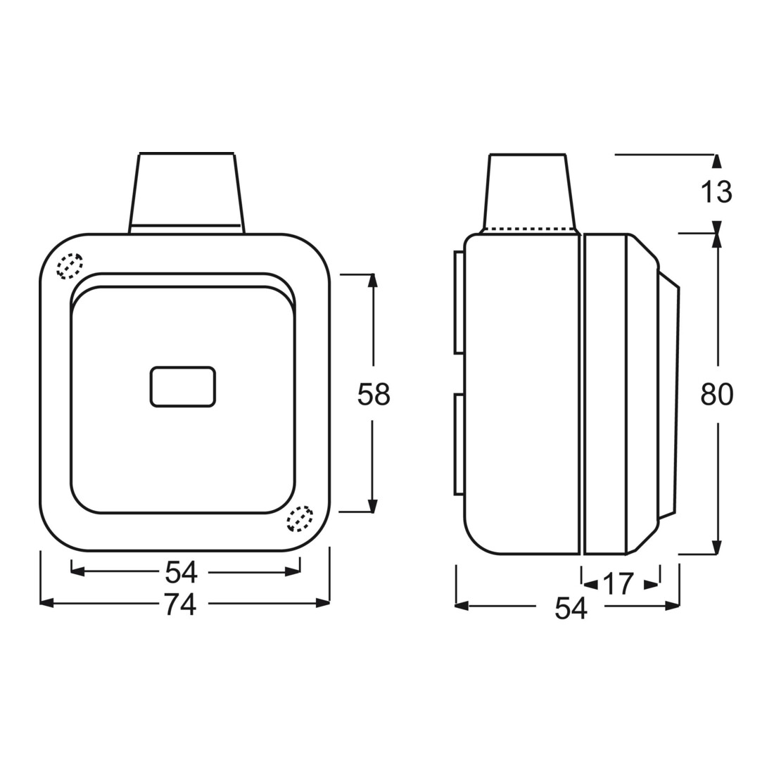 Busch-Jaeger Interrupteur va-et-vient AP 2601/6 WDI