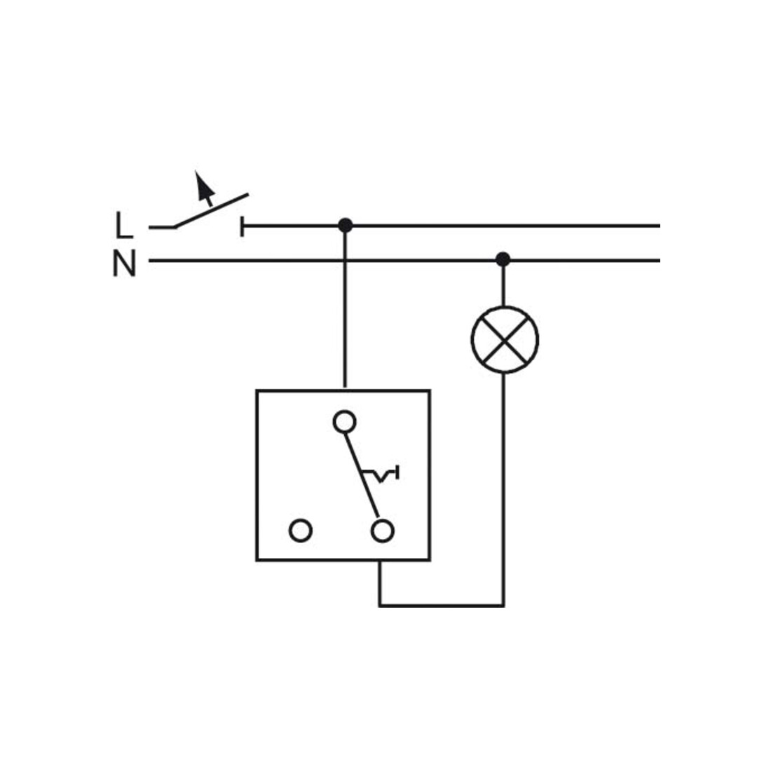 Busch-Jaeger Interrupteur va-et-vient BVB ventilateur 2000/6 UJ/01
