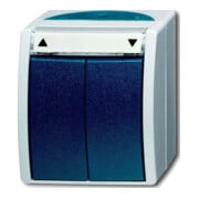 Busch-Jaeger Interrupteur volet roulant AP avec feuille de marquage 2621/4 W-53-1