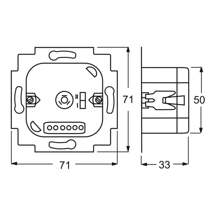 Busch-Jaeger Jalousie-Basis-Einsatz 2Schliesser 3A 690VA 6418 U