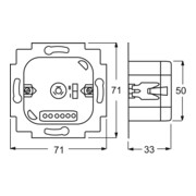 Busch-Jaeger Jalousie-Basis-Einsatz 2Schliesser 3A 690VA 6418 U-5