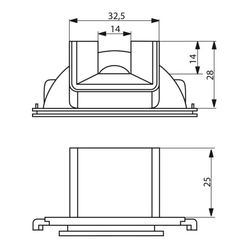 Busch-Jaeger Kanaleinführung blaugrün 2086 W-53