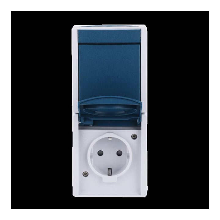 Busch-Jaeger Kombination SCHUKO Steckdose, mit Wipp. 2601/6/20 EBW-53