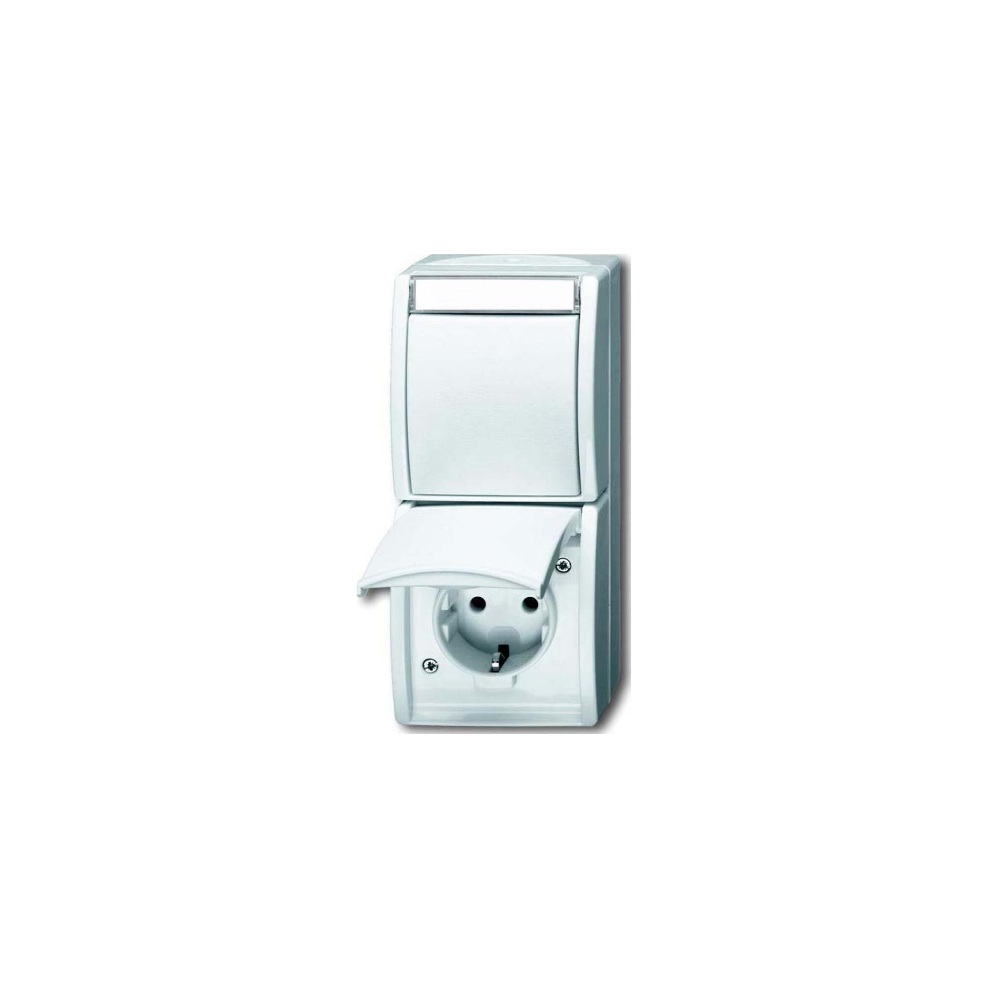 Busch-Jaeger Kombination SCHUKO Steckdose, mit Wipp. 2601/6/20 EBW-54