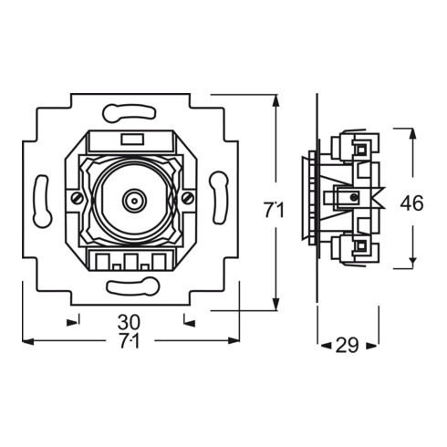 Busch-Jaeger Kontr.-Wechselschalter 2001/6 UKGL-101