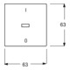 Busch-Jaeger Kontroll-Wippe dav/sws mit Aufdruck I/0 1788-84-3