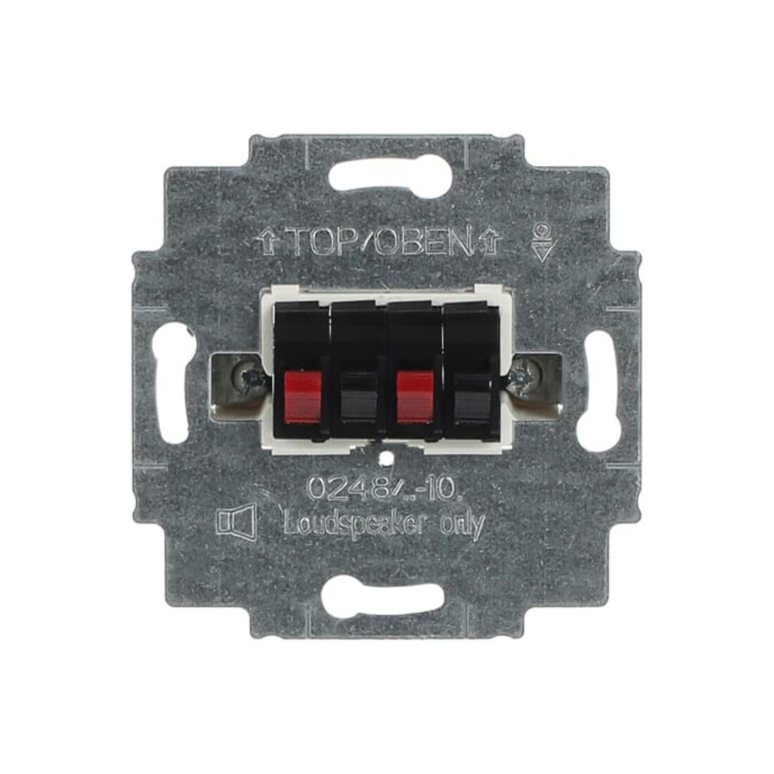 Busch-Jaeger Lautsprecher-Anschlussdose 2fach, schwarz 0248/05-101