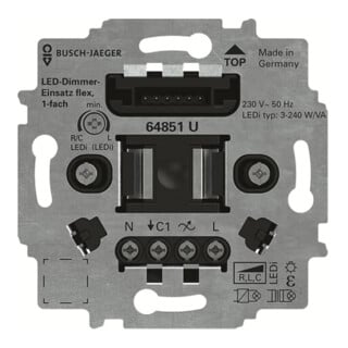 Busch-Jaeger LED-Tastdimmer-Einsatz flex 64851 U