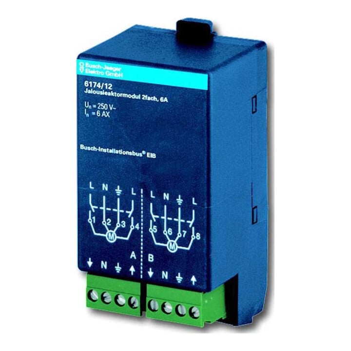 Busch-Jaeger Module d’actionneur de volet roulant 2 canaux 6174/12