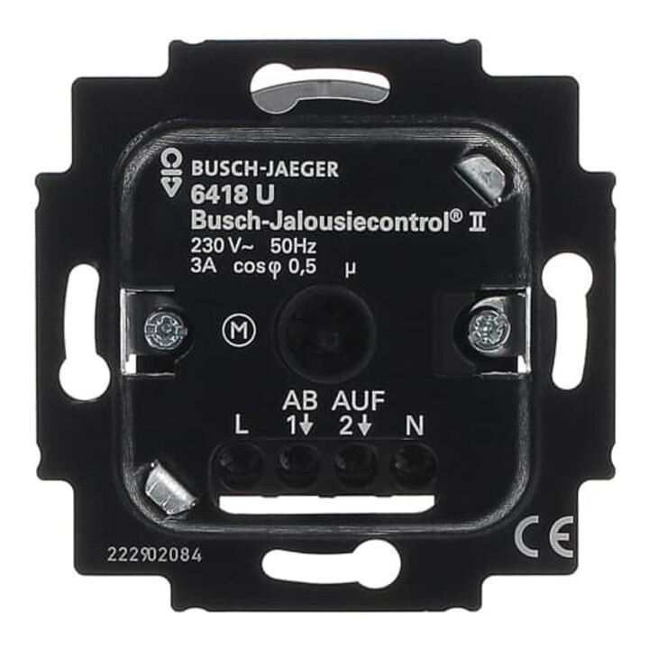Busch-Jaeger Module de base pour volet roulant 2 contacts 3A 690VA 6418 U