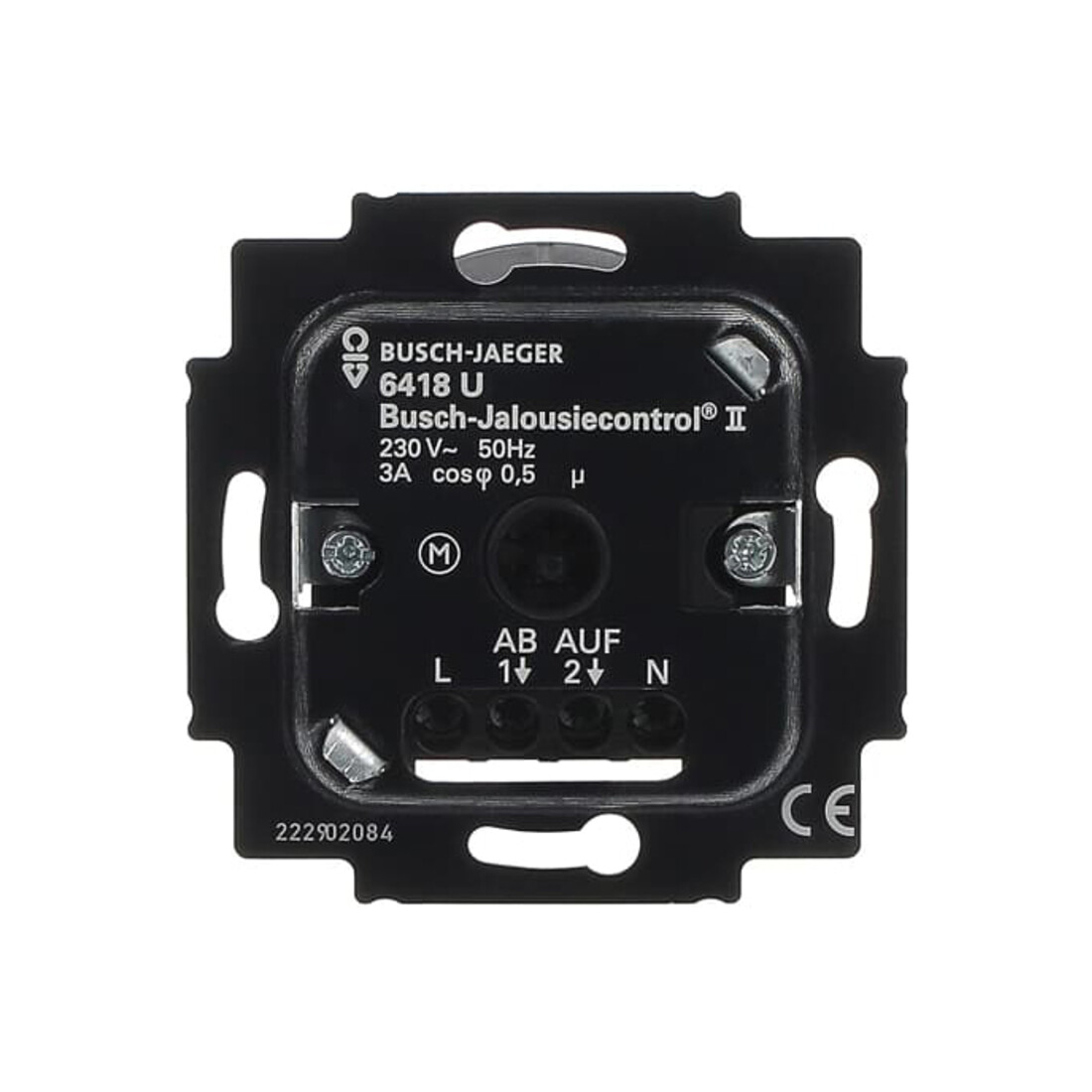 Busch-Jaeger Module de base pour volet roulant 2 contacts 3A 690VA 6418 U