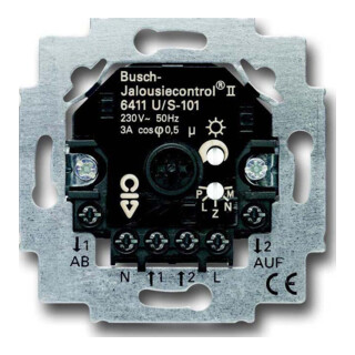 Busch-Jaeger Module de commande de volet roulant 2 fermetures 3A 690VA 6411 U/S-101