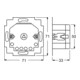 Busch-Jaeger Module de commande de volet roulant 2 fermetures 3A 690VA 6411 U/S-101