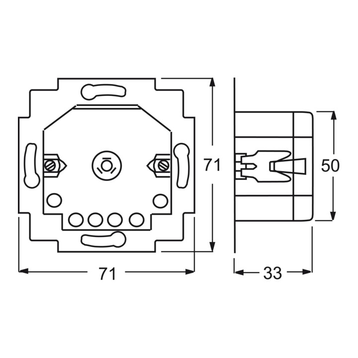 Busch-Jaeger Module de commande de volet roulant 2 fermetures 3A 690VA 6411 U/S-101