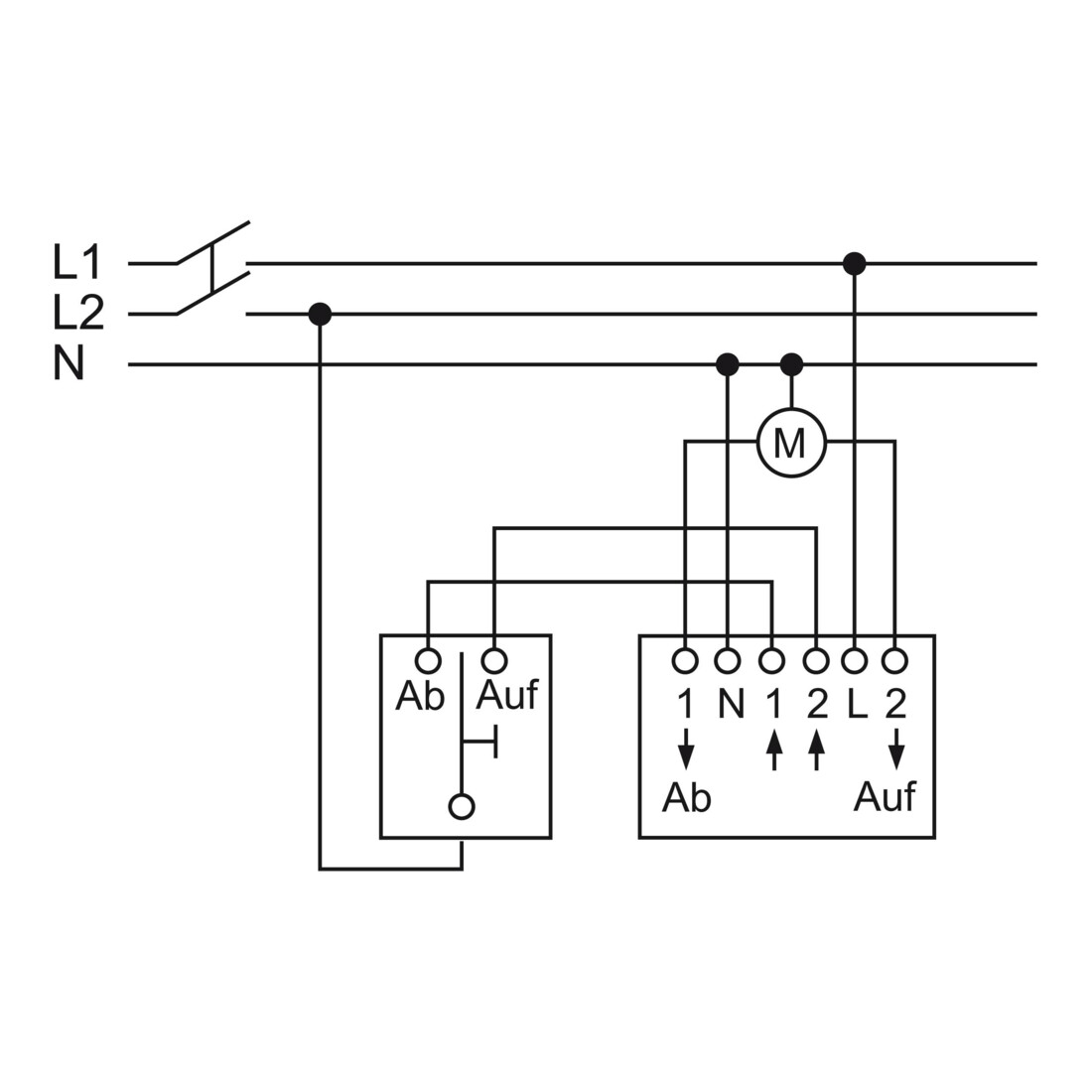 Busch-Jaeger Module de commande de volet roulant 2 fermetures 3A 690VA 6411 U/S-101