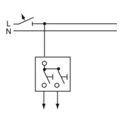 Busch-Jaeger Module double-poussoir 1pôle 2xcontacteurs 2020 US-205-4