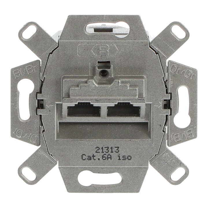 Busch-Jaeger Module encastré UAE Cat. 6, double 0218/12-101