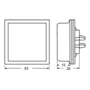Busch-Jaeger Module lumineux à faisceau unique 2068/11-84-4