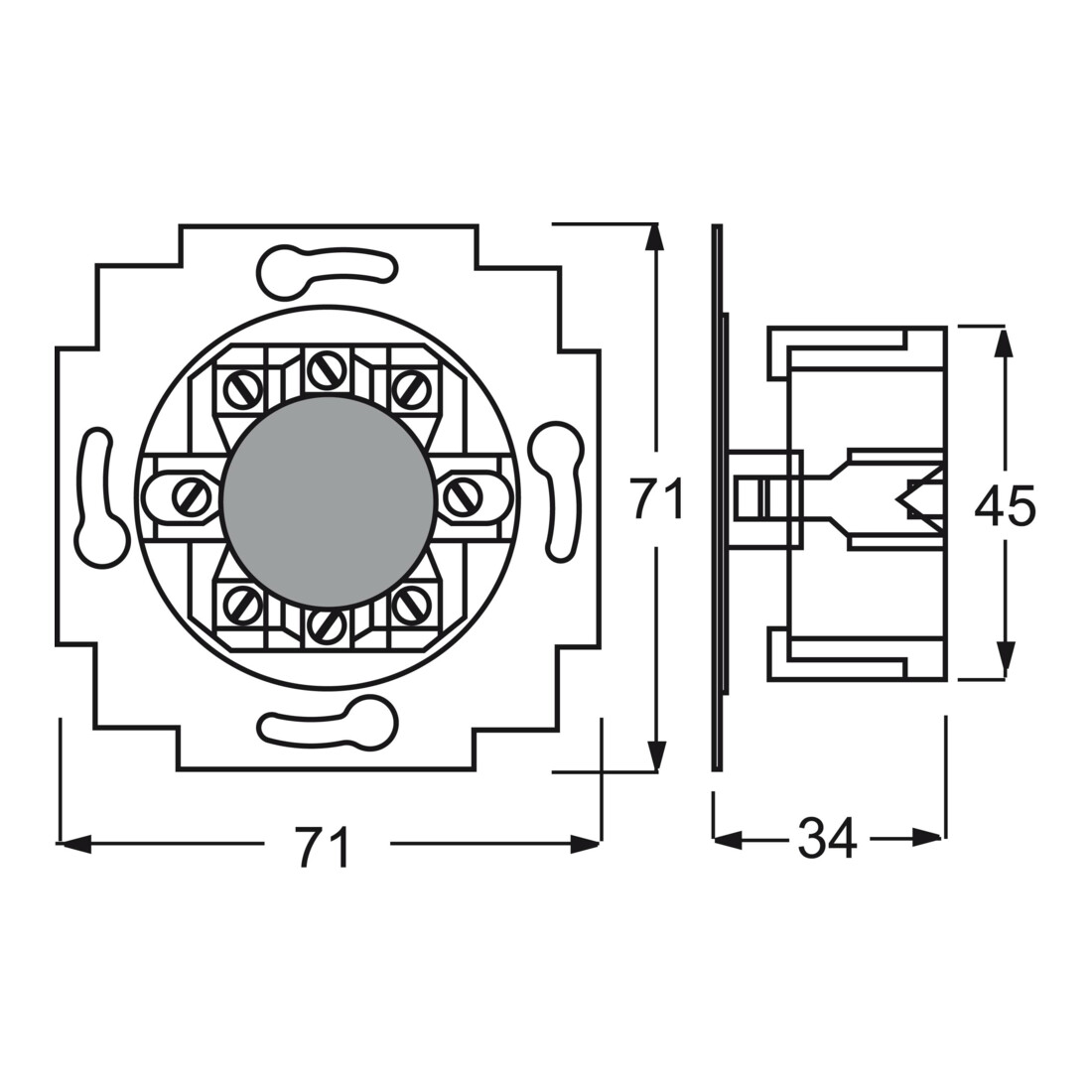 Busch-Jaeger Module volet roulant 1P+N+E 2723 USL-101
