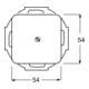 Busch-Jaeger Plaque aveugle centrale aws avec bague de support 2538-214