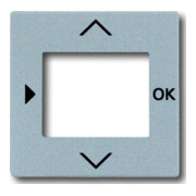 Busch-Jaeger Plaque centrale alu/sil pour minuterie 6435-83-1