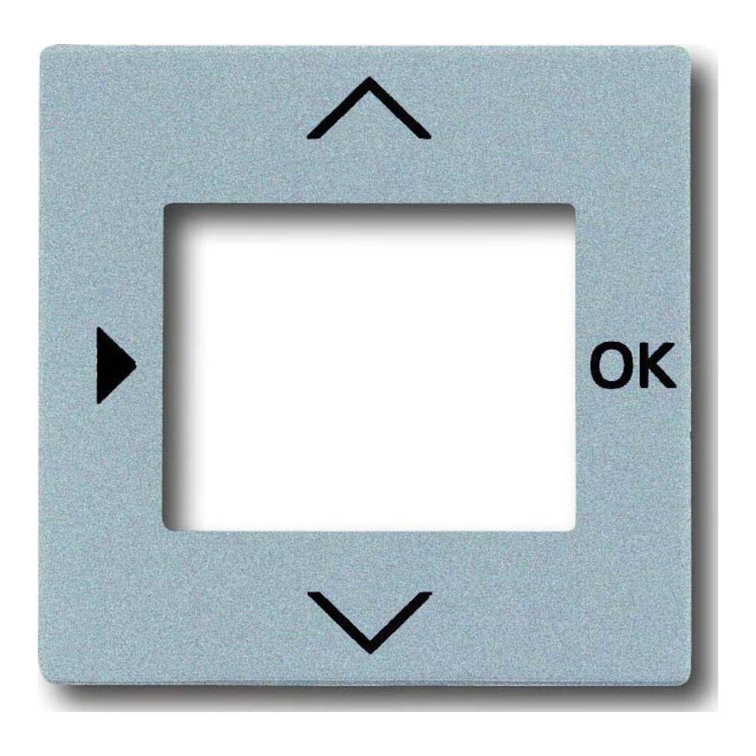 Busch-Jaeger Plaque centrale alu/sil pour minuterie 6435-83