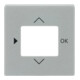 Busch-Jaeger Plaque centrale alu/sil pour minuterie 6435-83
