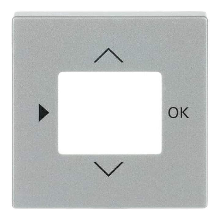 Busch-Jaeger Plaque centrale alu/sil pour minuterie 6435-83