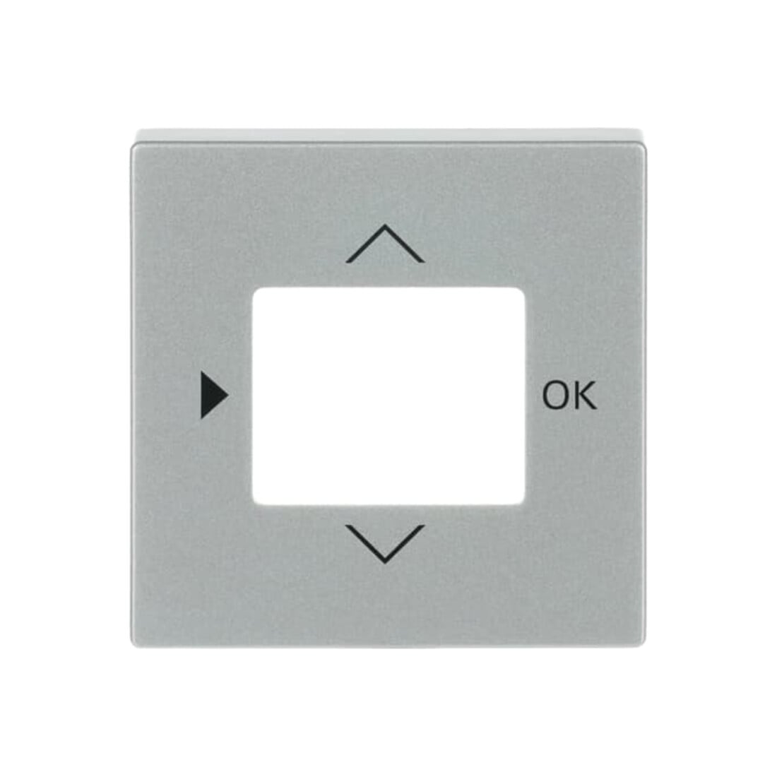 Busch-Jaeger Plaque centrale alu/sil pour minuterie 6435-83