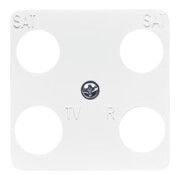 Busch-Jaeger Plaque centrale aws antenne, quadruple 1743-04-214-3