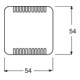 Busch-Jaeger Plaque centrale aws pour module de refroidissement, variateur encastré 2114-214