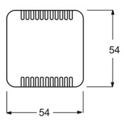 Busch-Jaeger Plaque centrale aws pour module de refroidissement, variateur encastré 2114-214-4