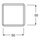 Busch-Jaeger Plaque centrale aws UAE 50×50 mm 1746-214-101